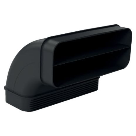 Bosch HEZ9VDSB2 Flat Channel 90º Vertical Bend (Large Radius) Suitable For Worktop Depth Minimum 70cm for Vented Hobs and Downdraft Hoods