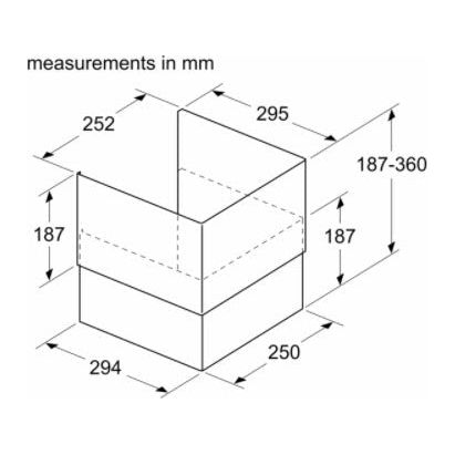Neff Z51IBN1S1 Chimney Extension 187-360mm