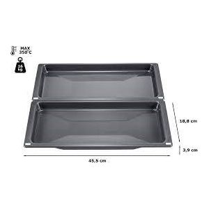 Siemens HZ530000 Slim universal pan, 39 x 455 x 188 mm, Grey