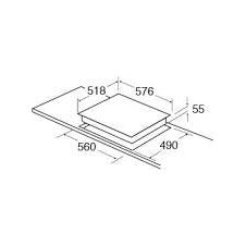 CDA 4 Zone Induction Hob HN6841FR