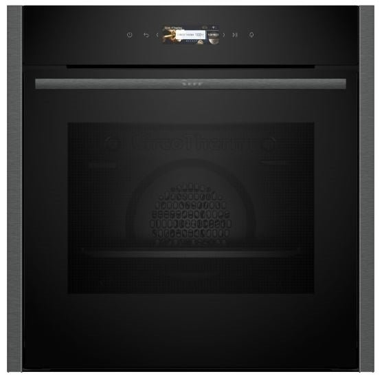 Neff B24CR71G0B N70 Pyrolytic Multifunction Single Oven GRAPHITE