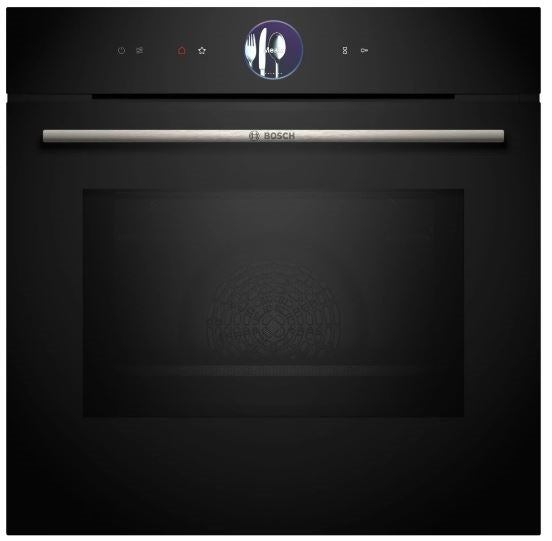 Bosch HRG7764B1B Series 8 Pyrolytic Multifunction Steam Single Oven BLACK