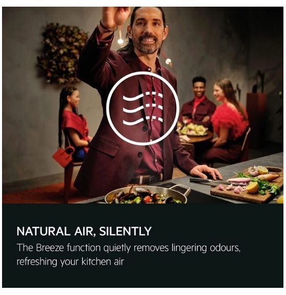 AEG NDV8761CT Chimney 60 cm cm 55 dB with Hob2Hood