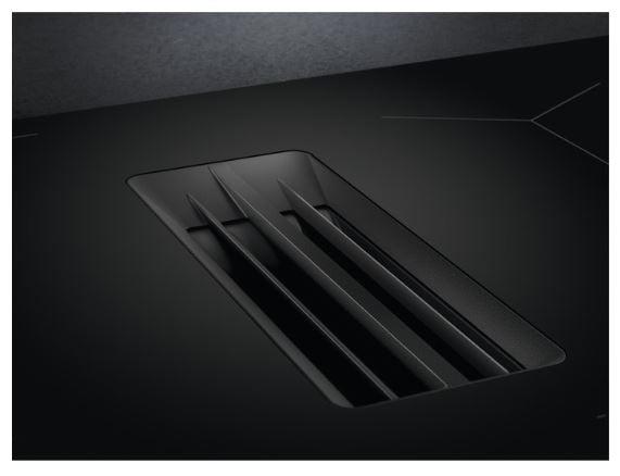 AEG NCH84C23AB Sense Fry 80 cm Induction Extractor Hob Combo Hob