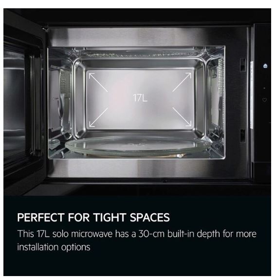 AEG OB6SM171DB Integrated Microwave oven 17 l Black