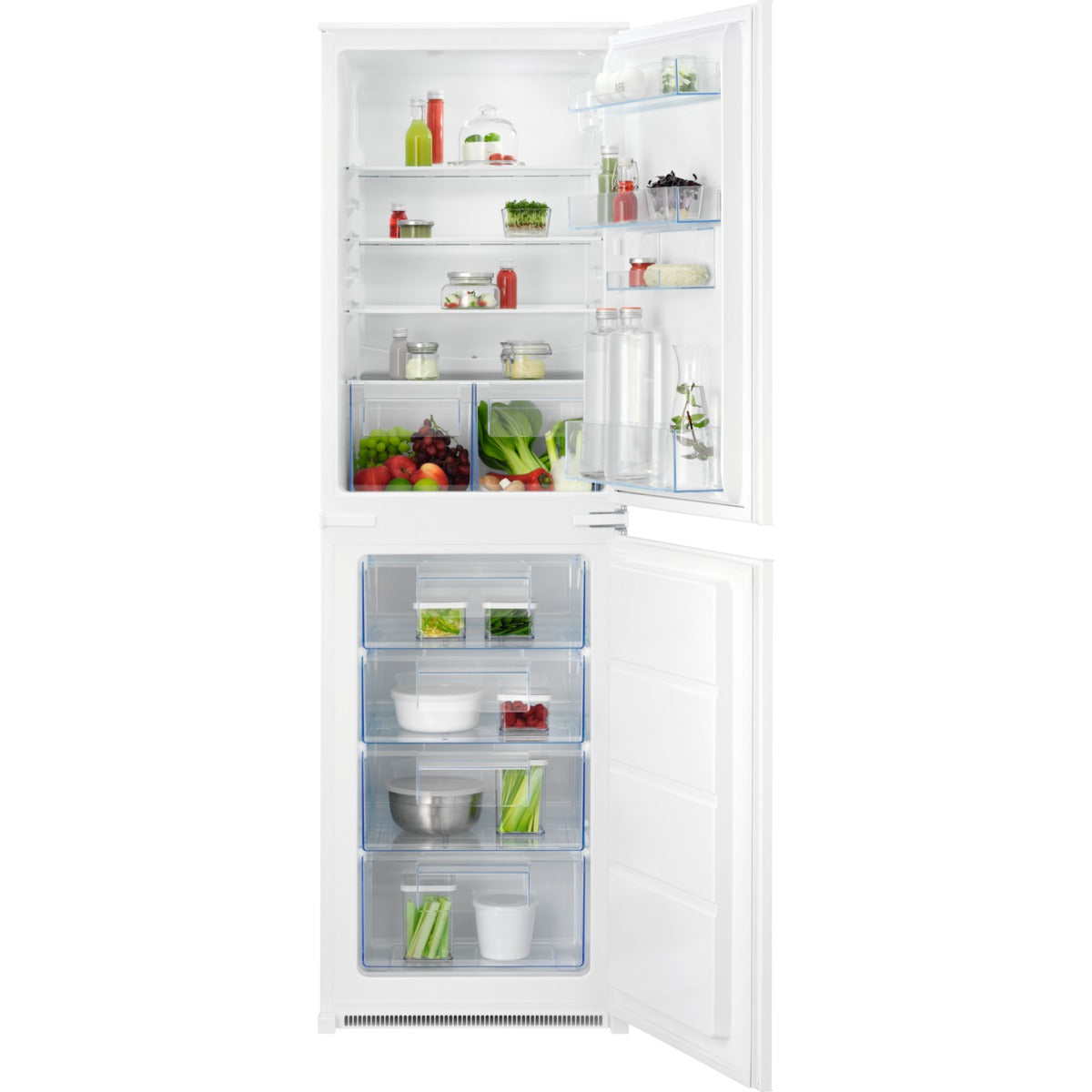 AEG OSC5S185ES Fully Integrated Low Frost Fridge Freezer