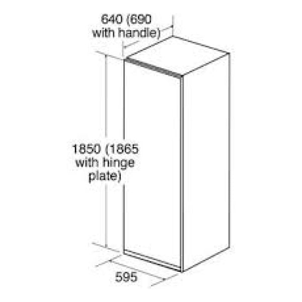 CDA FF881SC Freestanding Full Height Frost Free Freezer