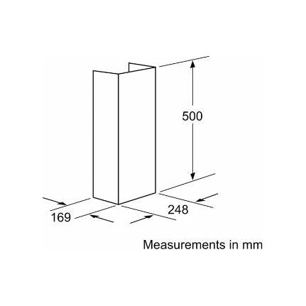 Bosch DHZ1224 Chimney Extension 500mm