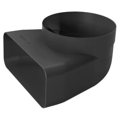 Bosch HEZ9VDSI1 Adapter Duct 150mm 90° Round Flat for Downdrafts and Vented Hobs