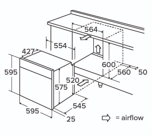 CDA SL100SS Built In Electric Single Oven Stainless Steel