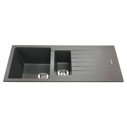 CDA KG74GR Composite one and a half bowl sink