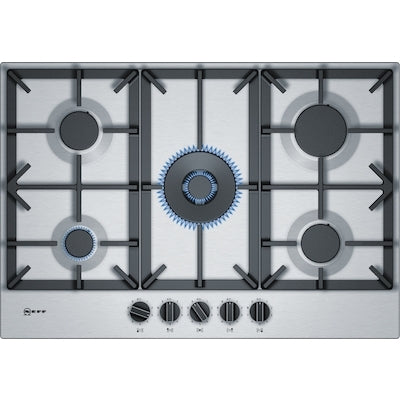 Neff T27DS59N0 75cm 5 Burner FlameSelect Gas Hob STAINLESS STEEL