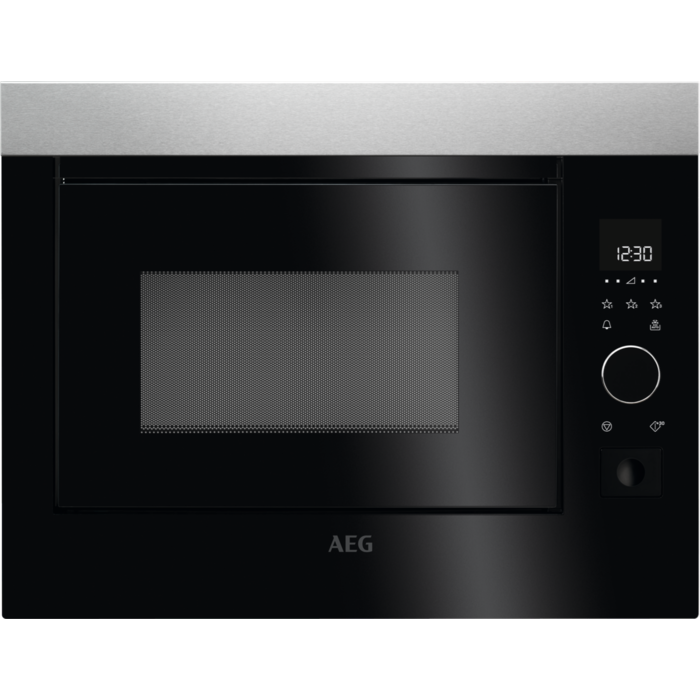 AEG MBE2658SEM BUILT IN MICROWAVE 26L - BLACK & STAINLESS STEEL