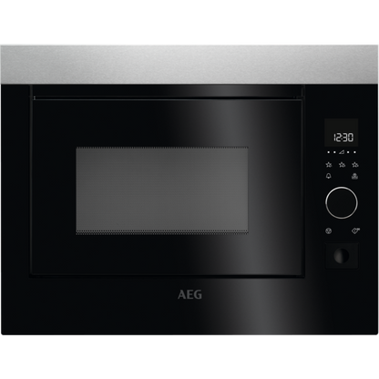 AEG MBE2658SEM BUILT IN MICROWAVE 26L - BLACK & STAINLESS STEEL