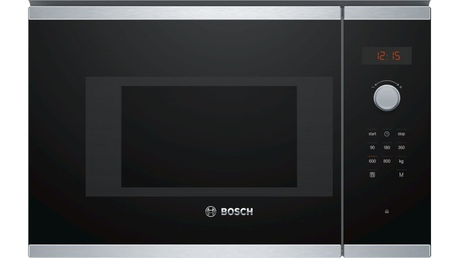 Bosch BFL523MS0B Series 4 Built In Microwave For Wall Unit STAINLESS STEEL