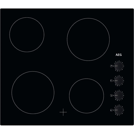 AEG HK614000CB Ceramic Hob 60cm Side Controls