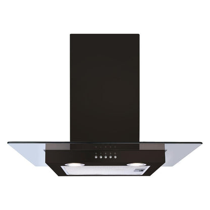 CDA ECN62BL 60cm Chimney Cooker Hood - Black