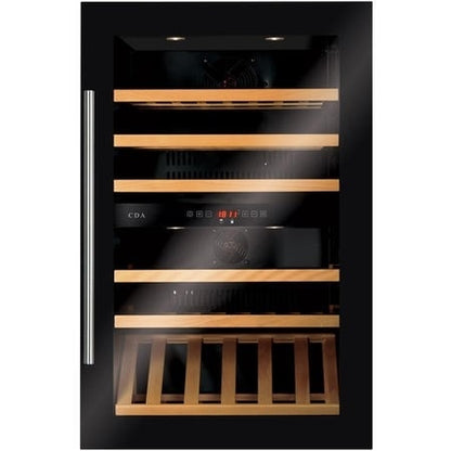 CDA FWV902BL Integrated, dual zone wine cooler