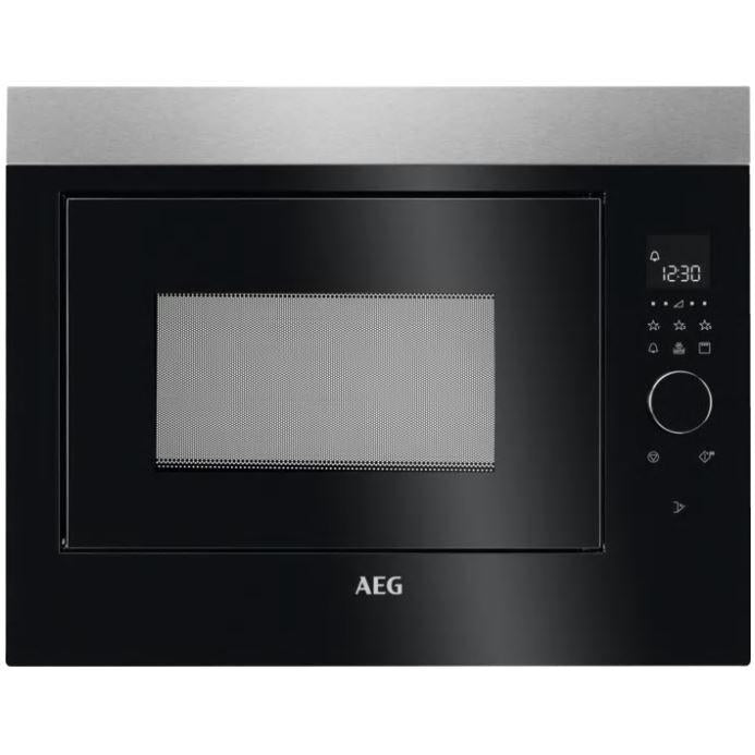 AEG MBE2658DEM Built In Microwave & Grill 800w - Stainless Steel