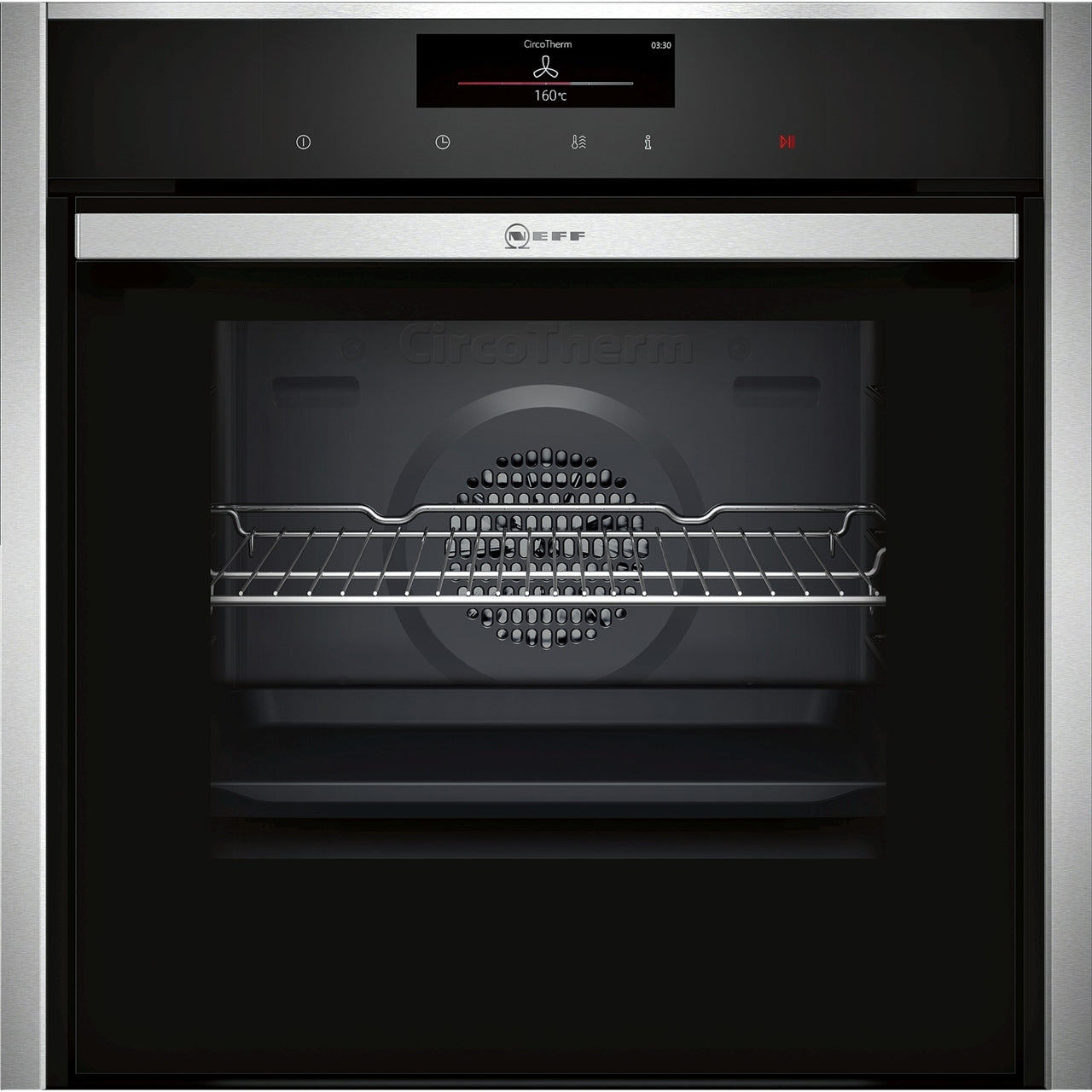 Neff N90 Single Electric Oven Built-in Slide and Hide | B58CT68H0B