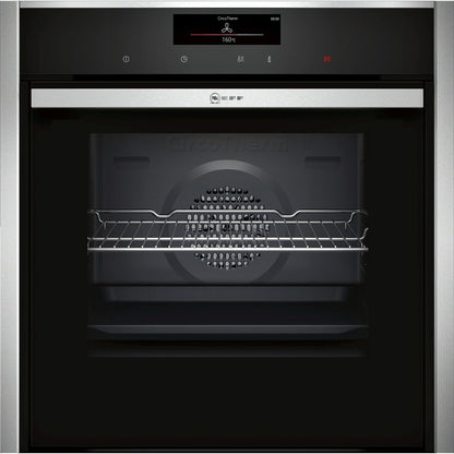 Neff N90 Single Electric Oven Built-in Slide and Hide | B58CT68H0B