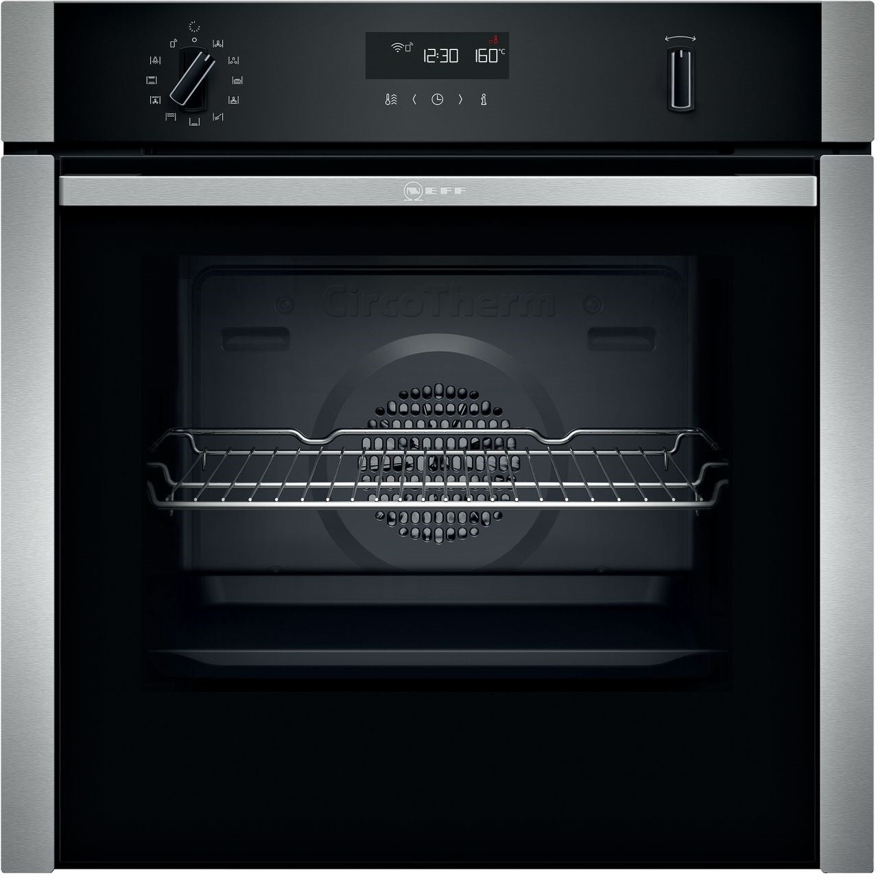 Neff B6ACH7HH0B N50 Slide & Hide Pyrolytic Single Oven STAINLESS STEEL