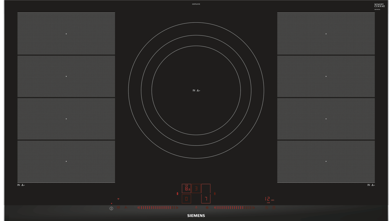 Siemens IQ-700 EX975LVV1E 91cm Induction Hob - Black