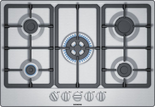 Siemens EG7B5QB90 IQ-300 75cm 5 Burner Gas Hob STAINLESS STEEL