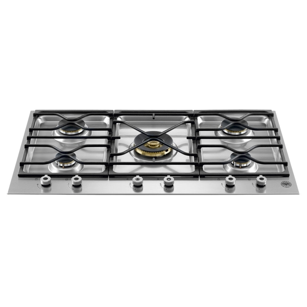 Bertazzoni PM36500X 90cm Professional Series 5 Burner Gas Hob STAINLESS STEEL