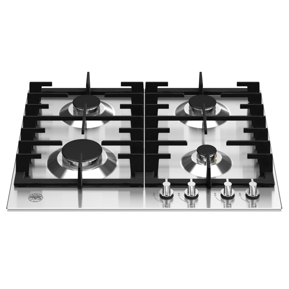 Bertazzoni P604MODX 60cm Modern Series 4 Burner Gas Hob STAINLESS STEEL