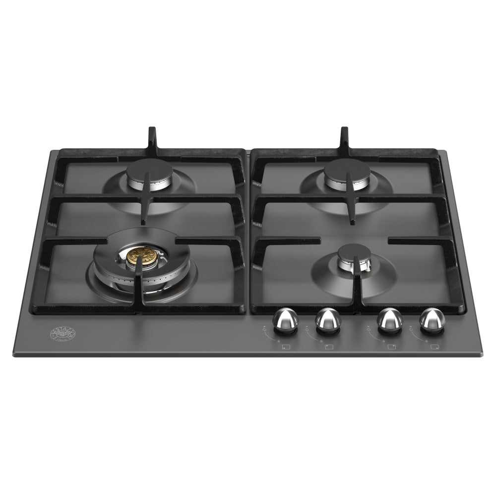 Bertazzoni P604LHERNE 60cm Heritage Series 4 Burner Gas Hob BLACK