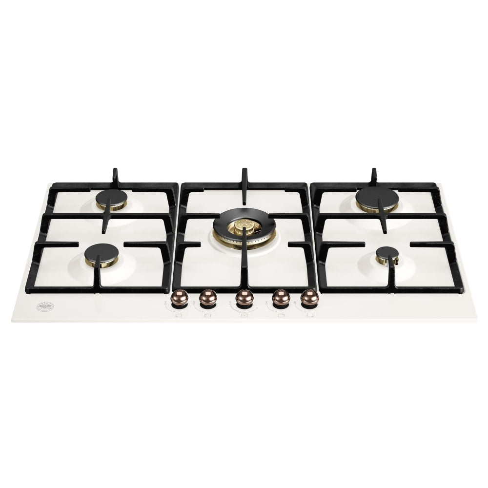 Bertazzoni P905CHERAC 90cm Heritage Series 5 Burner Gas Hob IVORY