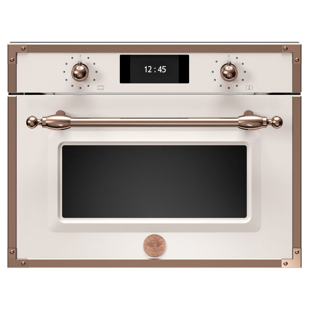 Bertazzoni F457HERVTAC Heritage Series Compact Steam Combination Oven IVORY