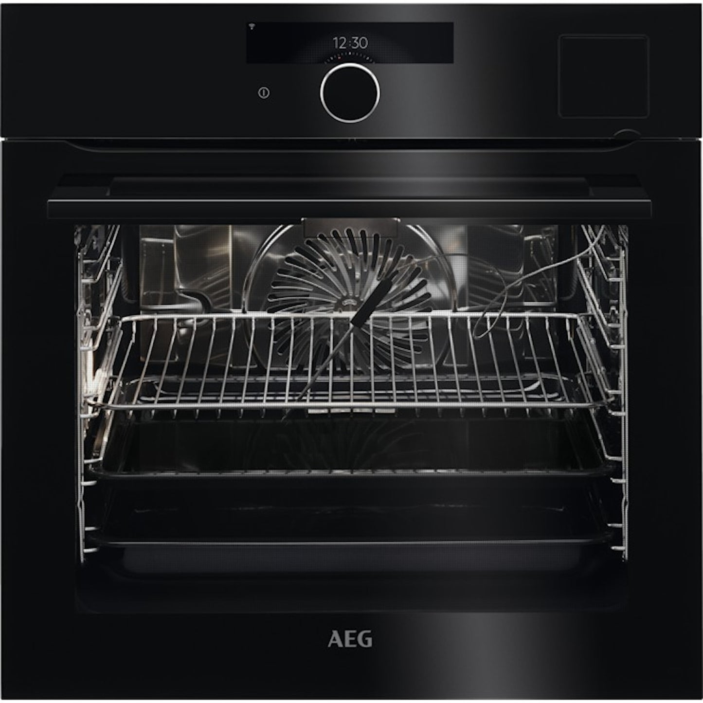 AEG BSK999330B Series 9 Steam Pro Multifunction 60cm Single Oven Gloss Black