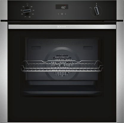 NEFF N50 B4ACF1AN0B Slide&Hide Built In Electric Single Oven - Stainless Steel