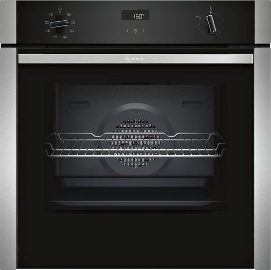 NEFF N50 B4ACF1AN0B Slide&Hide Built In Electric Single Oven - Stainless Steel