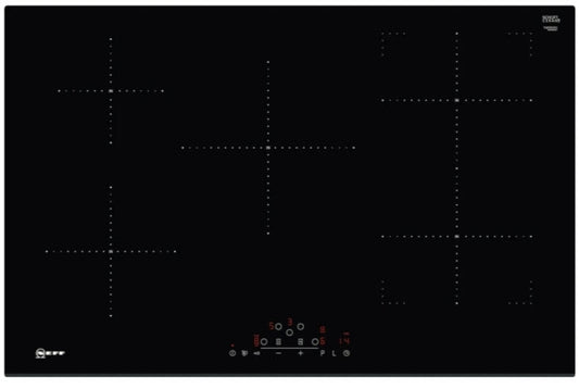 Neff T48FD23X2 80cm Frameless CombiZone Induction Hob BLACK