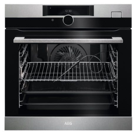 AEG BSK978330M SteamCrisp Oven With Pyrolytic Cleaning Stainless Steel