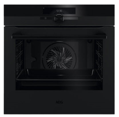 AEG Single Self Cleaning Oven Pyrolytic Black BPK948330T