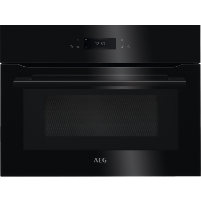 AEG KMK768080B Compact Combination Microwave Oven Gloss Black