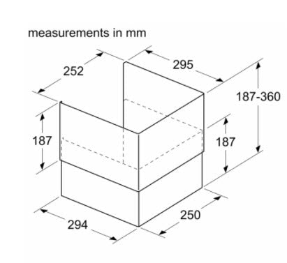 Neff Z51IBN1S1 Chimney Extension 187-360mm