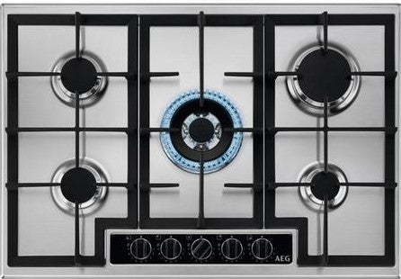 AEG HGB75420YM 75cm 5 Burner Gas Hob STAINLESS STEEL