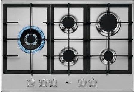 AEG HGB75500SM Slimline Gas Hob 75cm Stainless Steel