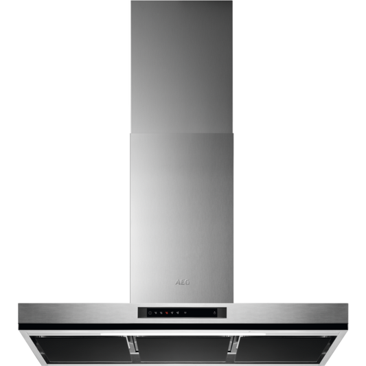 AEG DBK6980HG Stainless Steel Box Wall Chimney Hood 90cm