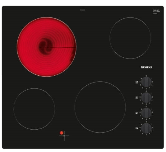 Siemens ET61RCEA1E IQ-100 60cm Frameless 4 Zone Ceramic Hob black