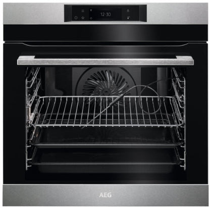 AEG BPK748380M Built In Pyrolytic Single Electric Oven in Stainless Steel