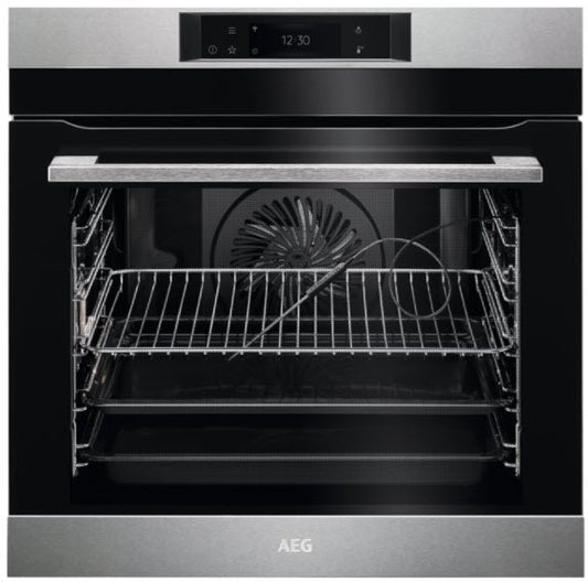 AEG BPK748380M Built In Pyrolytic Single Electric Oven in Stainless Steel