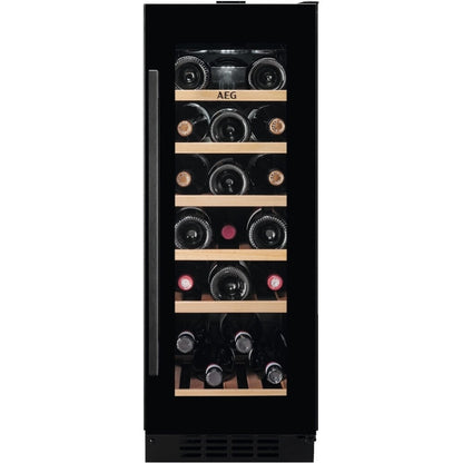 AEG AWUS020B5B 30cm Integrated Undercounter Wine Cooler BLACK