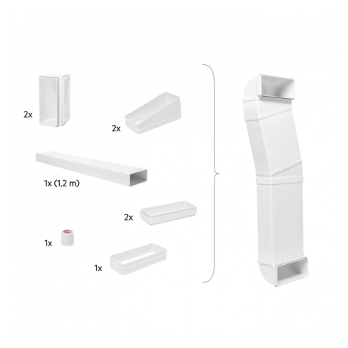 AEG M2CKCF01C Half Pipe Ducting Kit