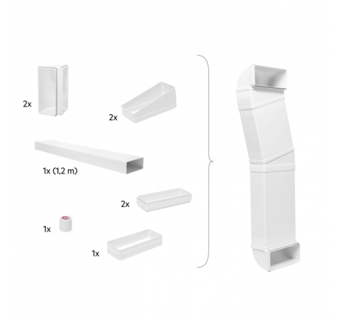 AEG M2CKCF01 Half Pipe Ducting Kit